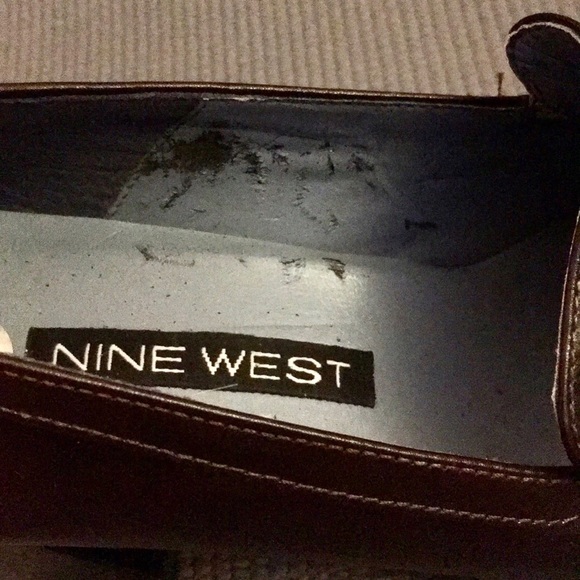 Nine West Brown Leather Loafers - Picture 5 of 8